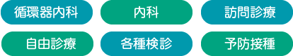 循環器内科・内科・訪問診療・各種検診・予防接種